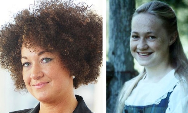 Rachel Dolezal, after and before. Photograph: NAACP / internet